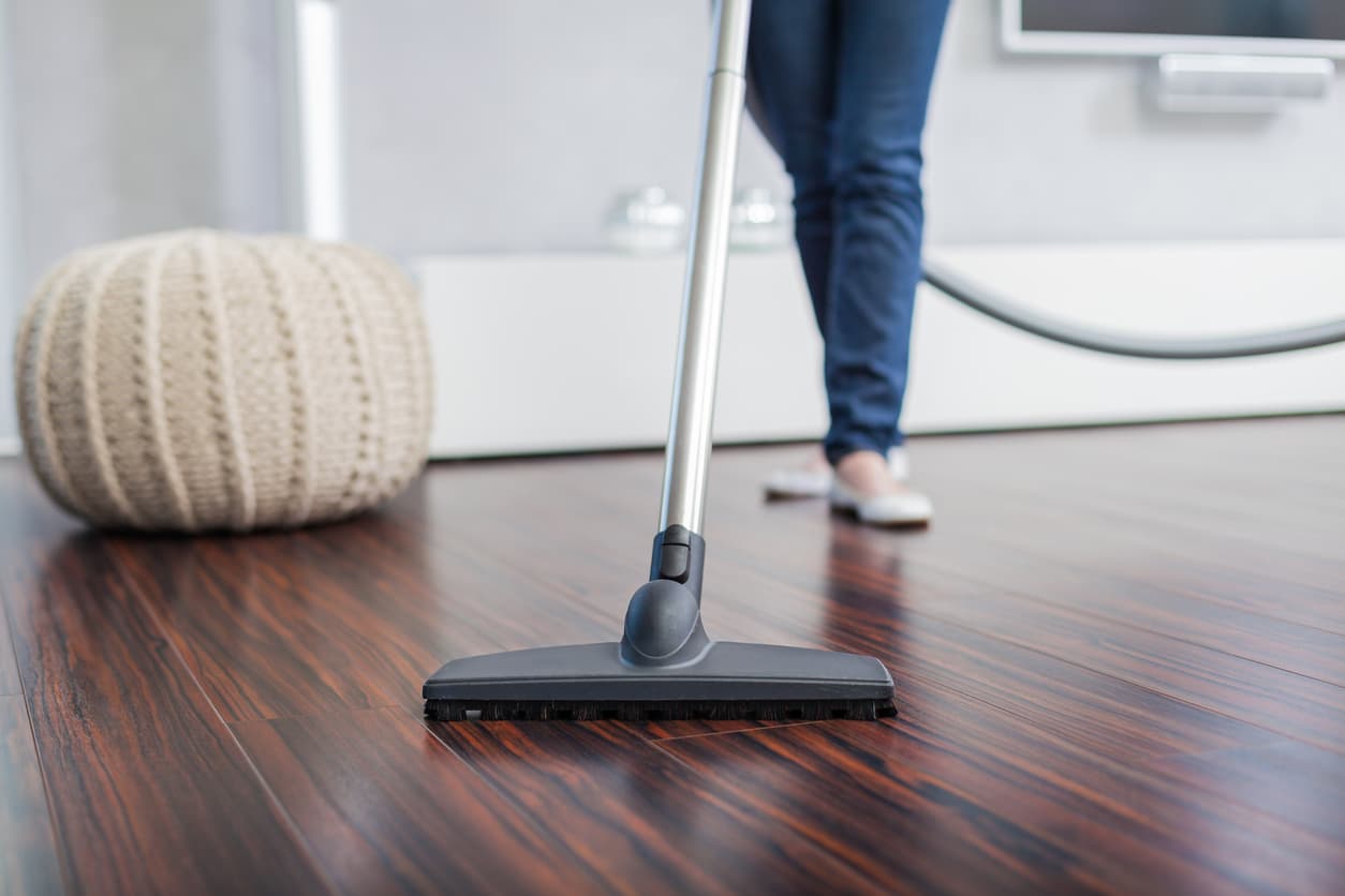 Closeup of a Vacuum Cleaner in Living Room